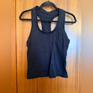 Athleta women’s black seamless tank